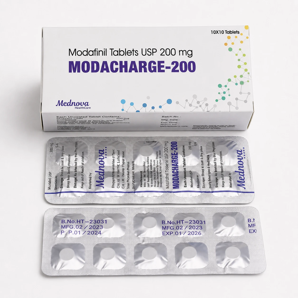 100 Tabs Modafinil 200mg