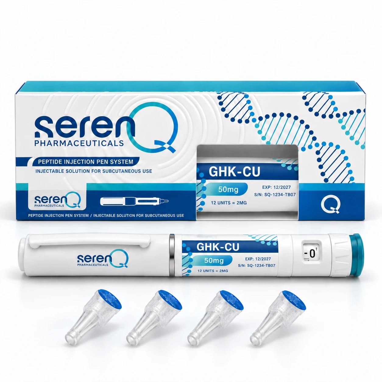 SerenQ GHK-Cu 50mg Peptide Pen