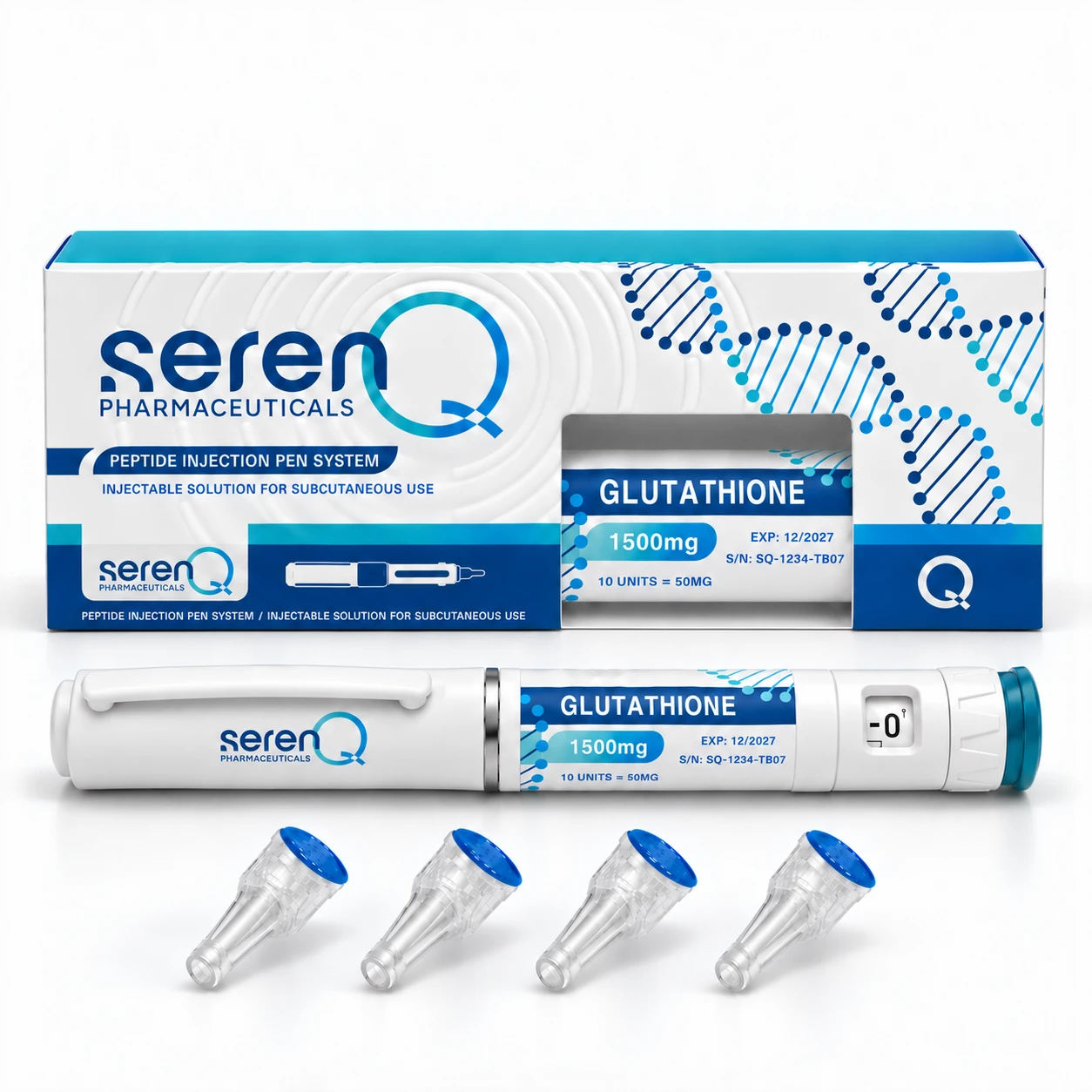 SerenQ Glutathione 1500mg Peptide Pen